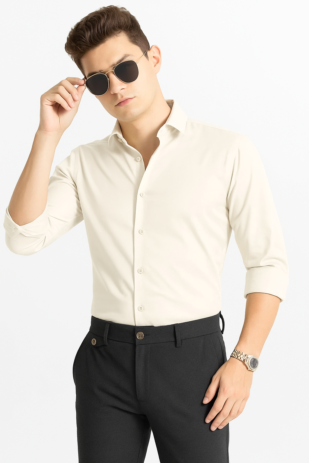 Off - White Cotton shirt