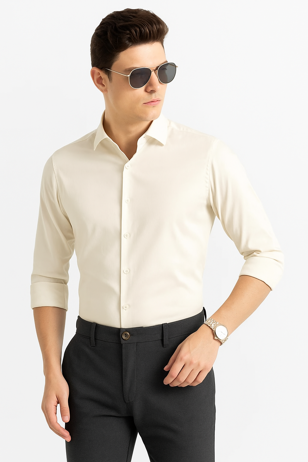 Off - White Cotton shirt